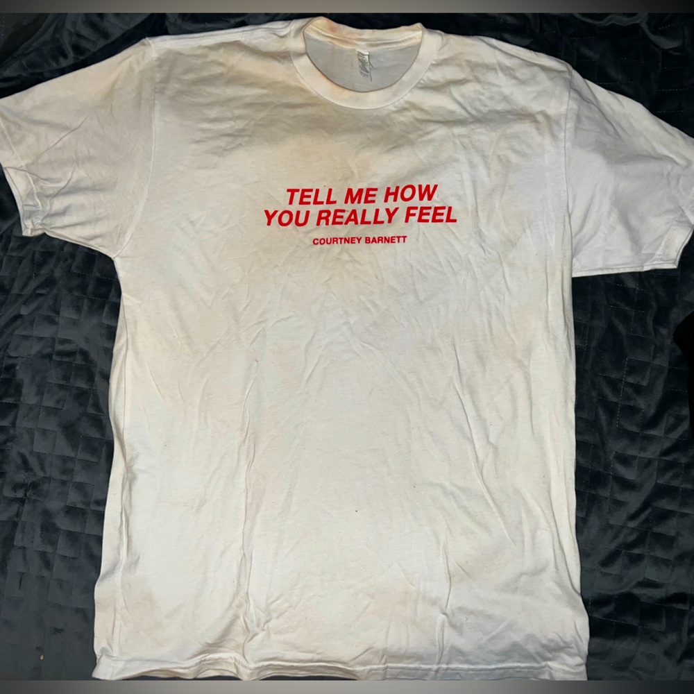 Courtney Barnett Tell Me How You Really Feel LARGE L T SHIRT MENS Band Music Tee